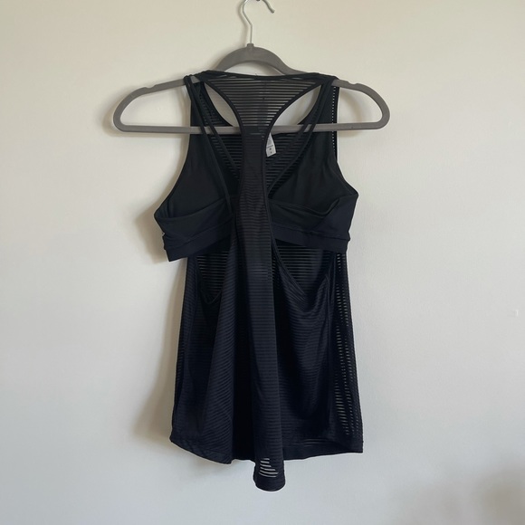 Lululemon black 2 in 1 tank plus bra - 6 - Picture 2 of 9